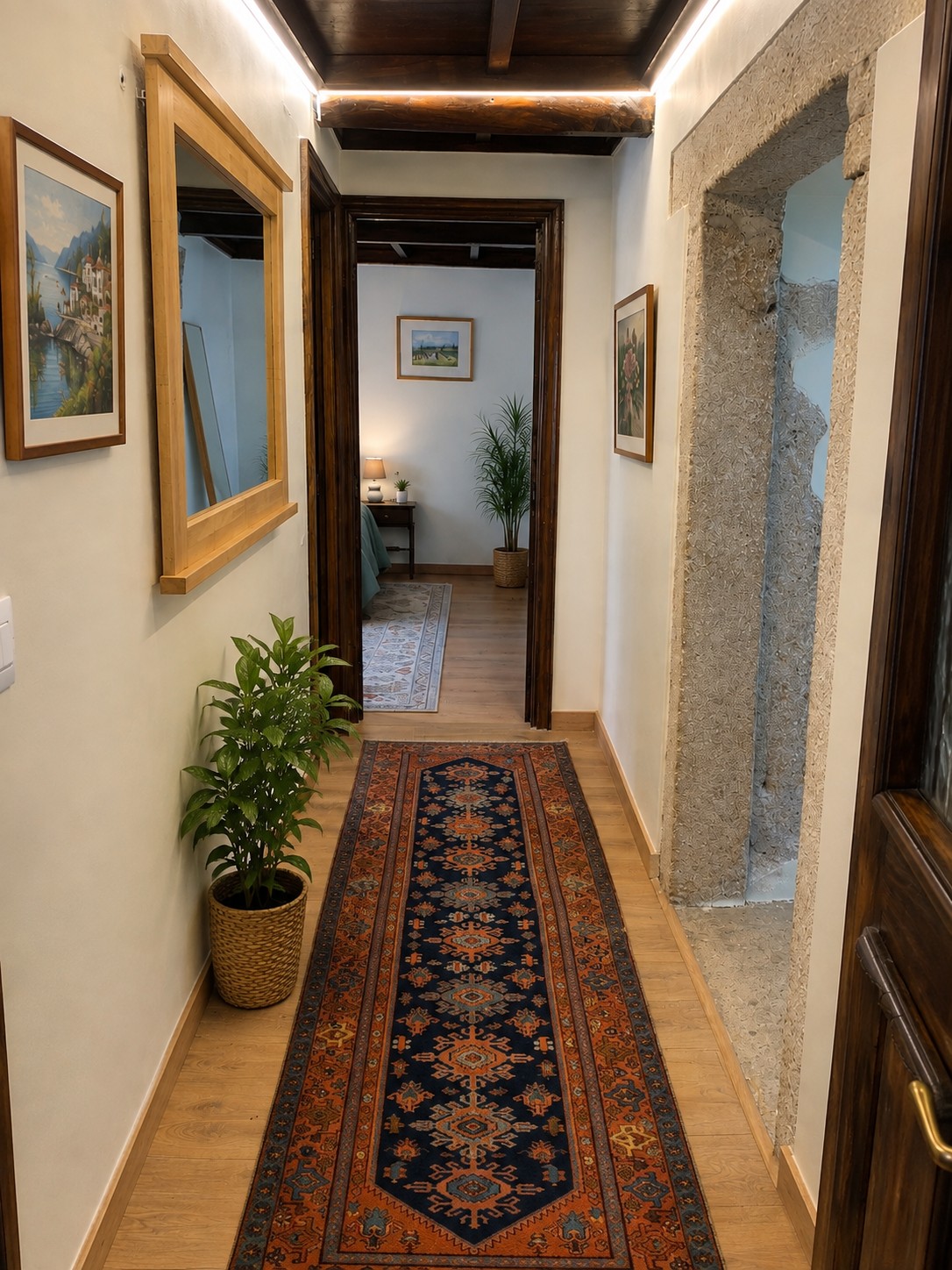 Upper-floor corridor