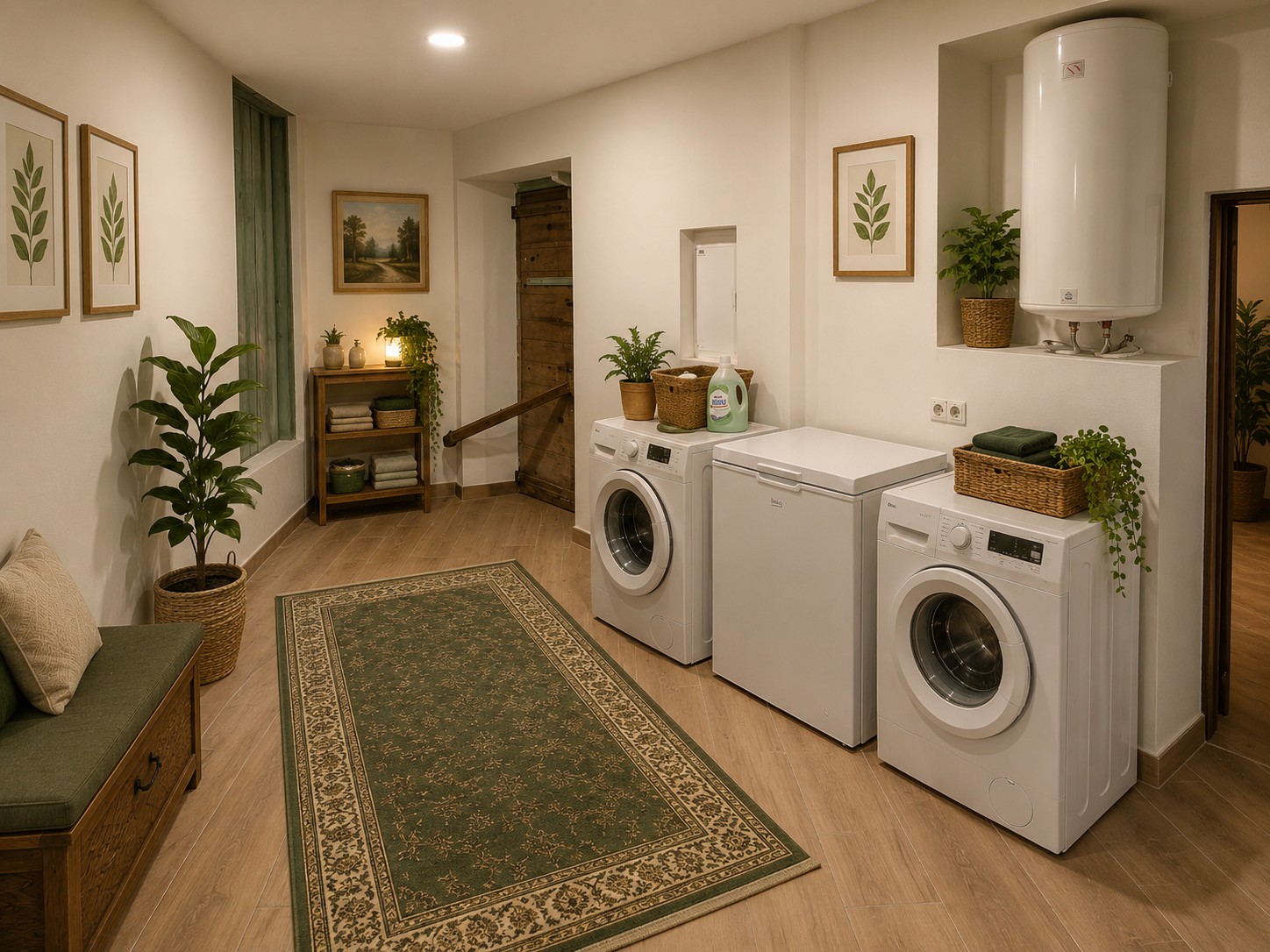 Ground-floor utility and laundry room